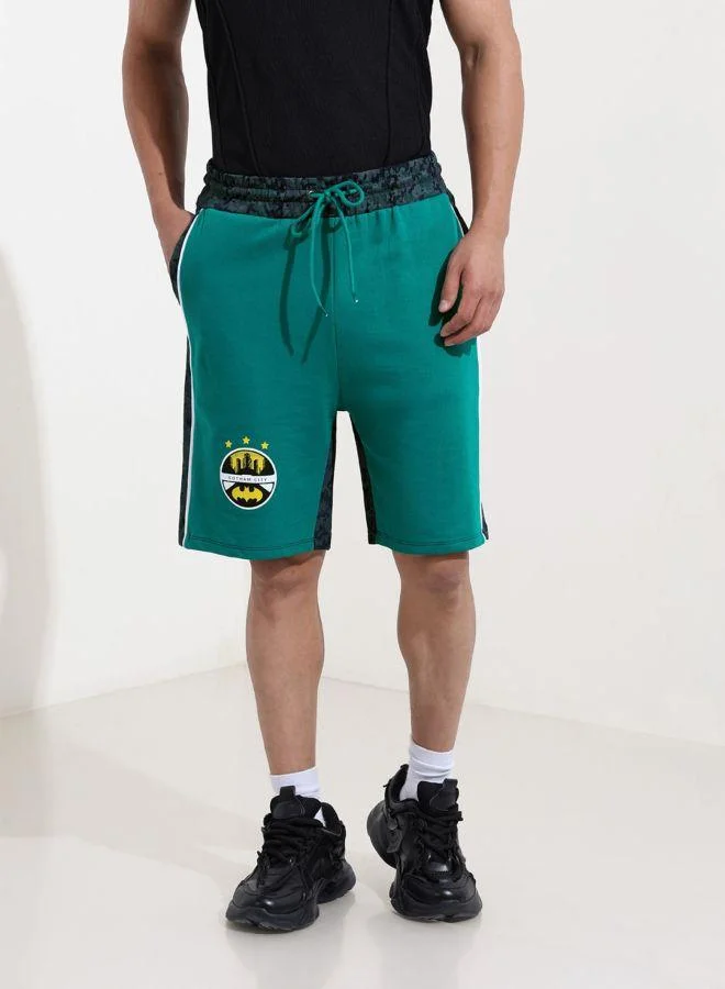 ذا انديان كراج كو Men Regular Fit Batman Printed Side Pocket Mid-Rise Shorts